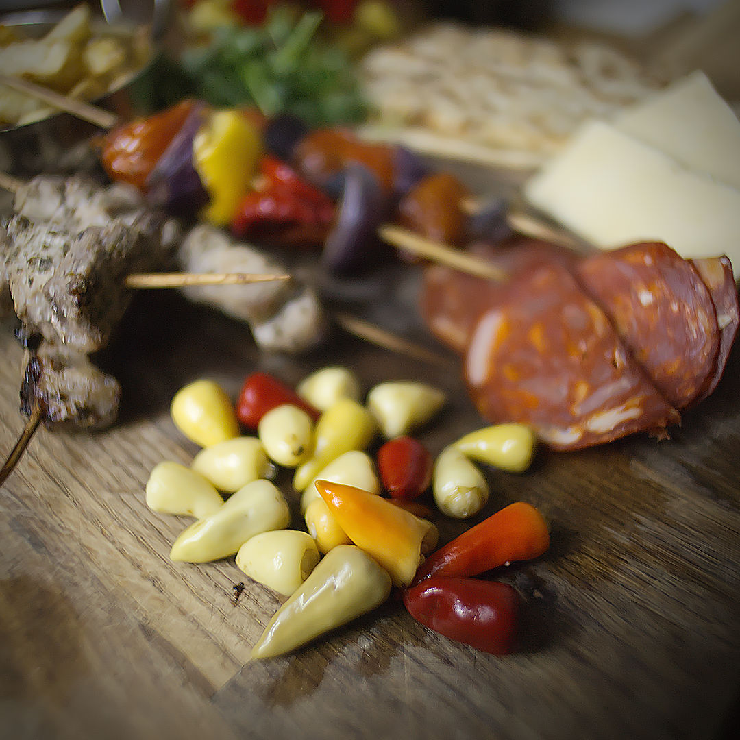 World of Chillies Turkish Pickling chillies served with meze and grilled food